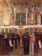 unknow artist Sunday of the Triumph of the Orthodoxy oil on canvas